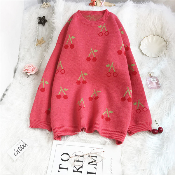 Moodne naiste kampsun ovaalse dekoltee ja kirsitikandiga