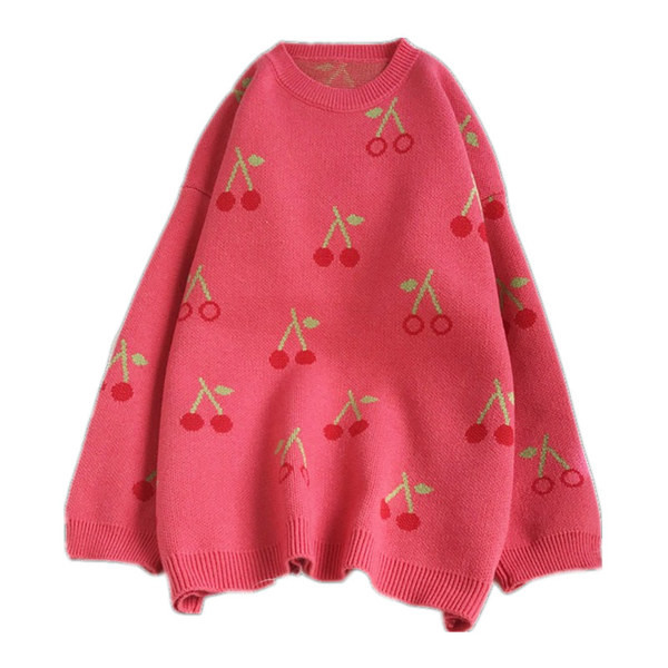 Moodne naiste kampsun ovaalse dekoltee ja kirsitikandiga