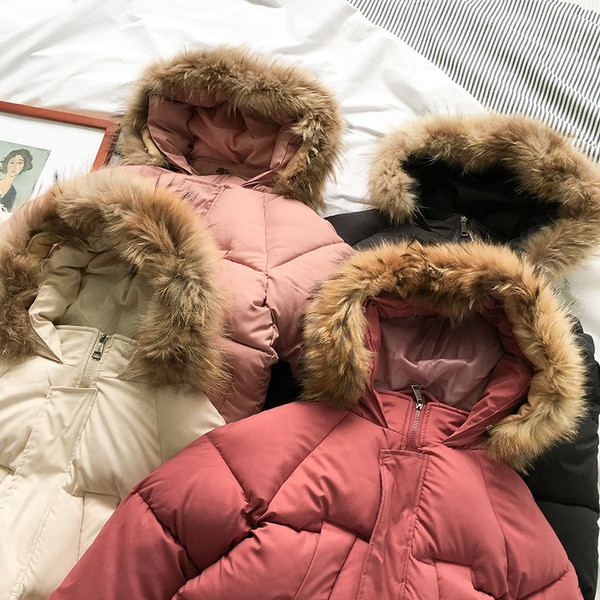 Naiste vabaaja sule ja lukuga talvejope