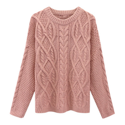 Γυναικείο καθημερινό πουλόβερ με φαρδύ μοντέλο