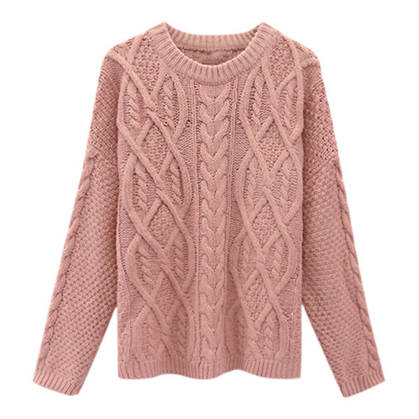 Γυναικείο καθημερινό πουλόβερ με φαρδύ μοντέλο