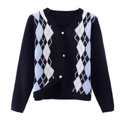 Spitsikaelusega vabaaja naiste kardigan