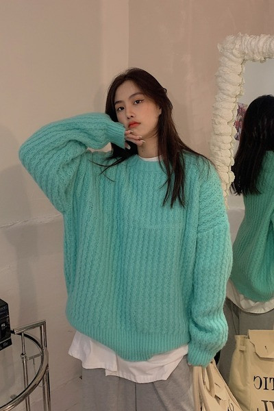 Καθημερινό  γυναικείο φαρδύ πουλόβερ