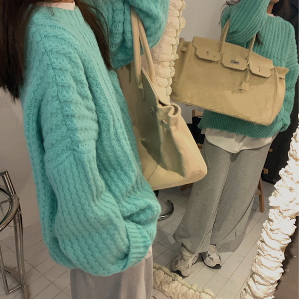 Καθημερινό  γυναικείο φαρδύ πουλόβερ