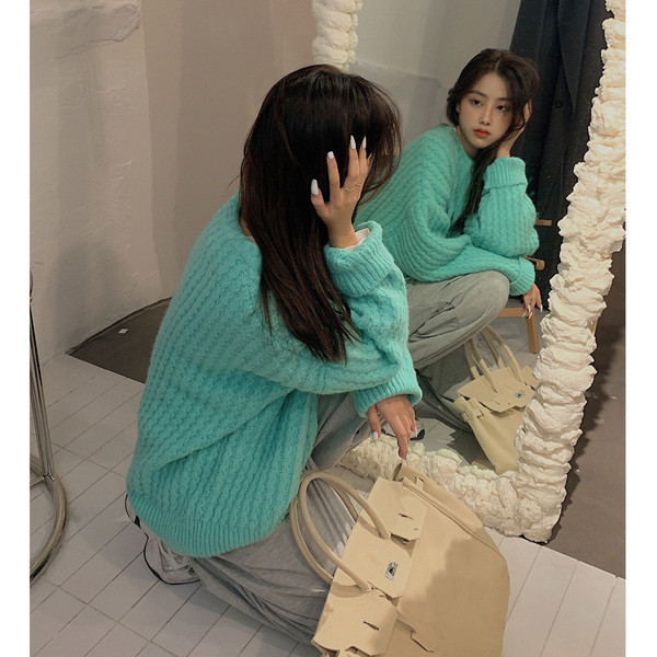 Καθημερινό  γυναικείο φαρδύ πουλόβερ