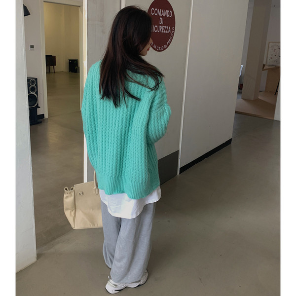 Καθημερινό  γυναικείο φαρδύ πουλόβερ