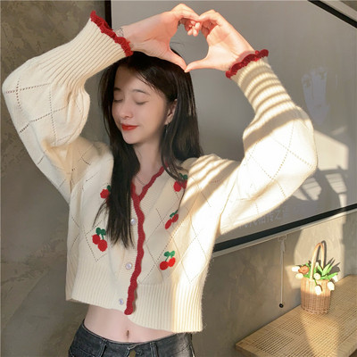 Γυναικεία κοντή ζακέτα με κουμπιά 