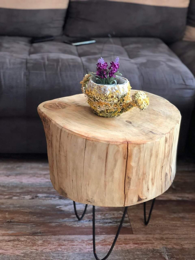 Помощна маса пън, нощен шкаф, табуретка, предмен с много предназначения