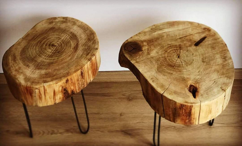 Помощна маса пън, нощен шкаф, табуретка, предмен с много предназначения