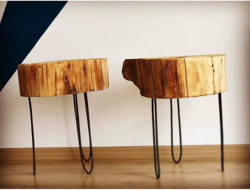 Помощна маса пън, нощен шкаф, табуретка, предмен с много предназначения