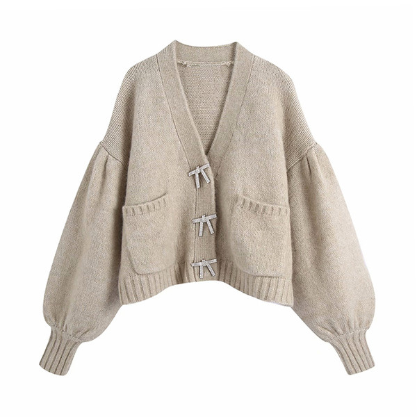 Ženski zimski prsluk sa špic izrezom