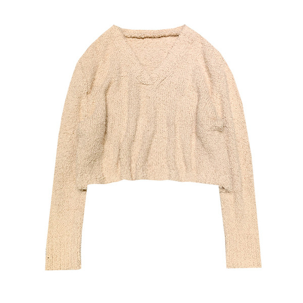 Naiste talvekampsun laia spitsikaelusega mudel