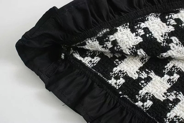 Naiste ruuduline suure kraega pluus