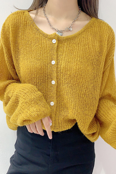 Naiste lai nööpidega kardigan