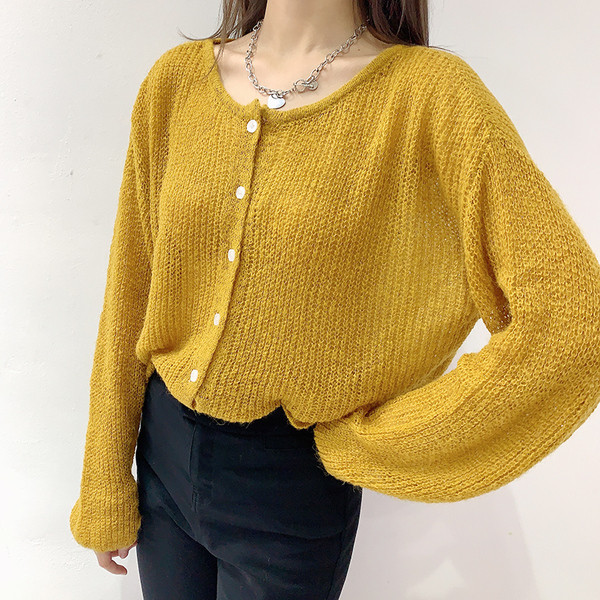 Naiste lai nööpidega kardigan