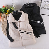 Naiste talvevest kõrge krae ja kotiga