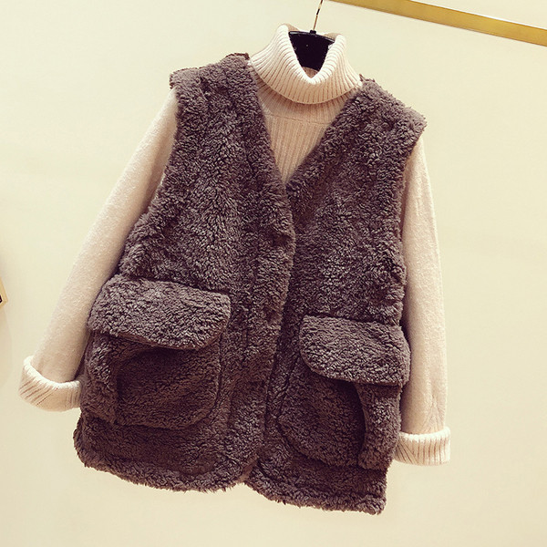 Igapäevane naiste sulevest nööpide ja taskutega