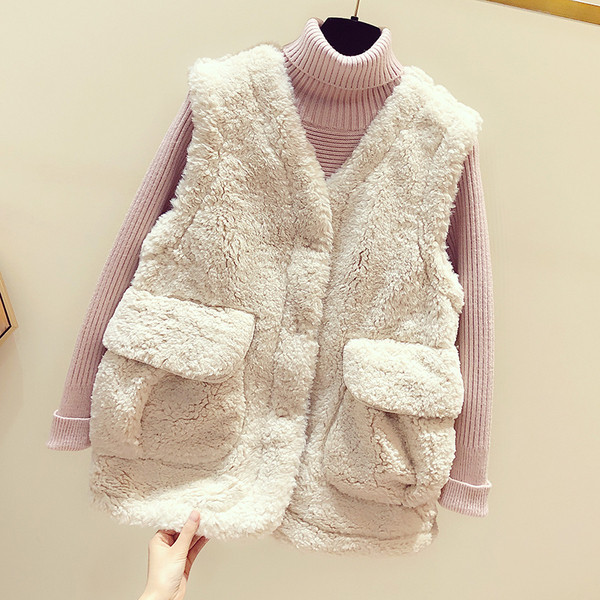 Igapäevane naiste sulevest nööpide ja taskutega