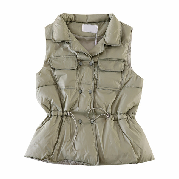 Naiste vest taskute ja elastse vöökohaga