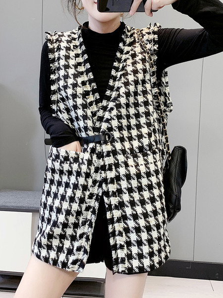 Naiste vabaaja vest vöö ja taskutega