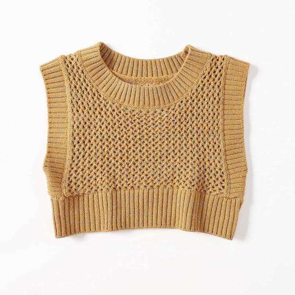 Moodne pruuni värvi lühike vest