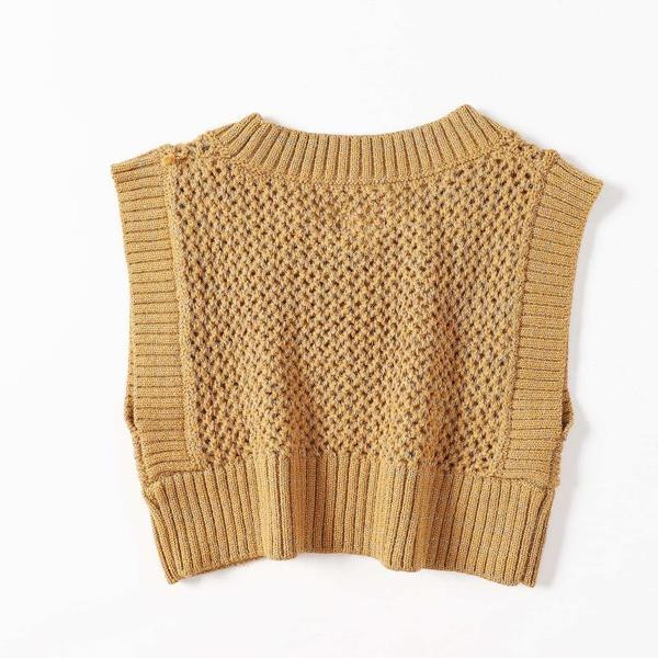 Moodne pruuni värvi lühike vest