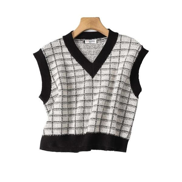 Καθημερινό κοντό γιλέκο με λαιμόκοψη