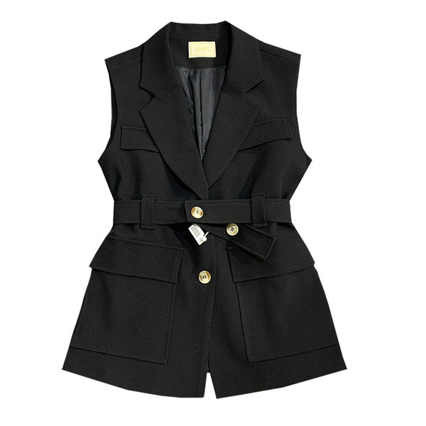 Γυναικείο μοντέρνο γιλέκο με ντεκολτέ