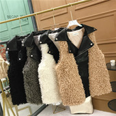 Novi model ženskog perjanog prsluka sa kožnim detaljima