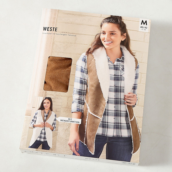 Γυναικείο γιλέκο μοντέρνο από οικολογικό σουέτ με μαλακή επένδυση