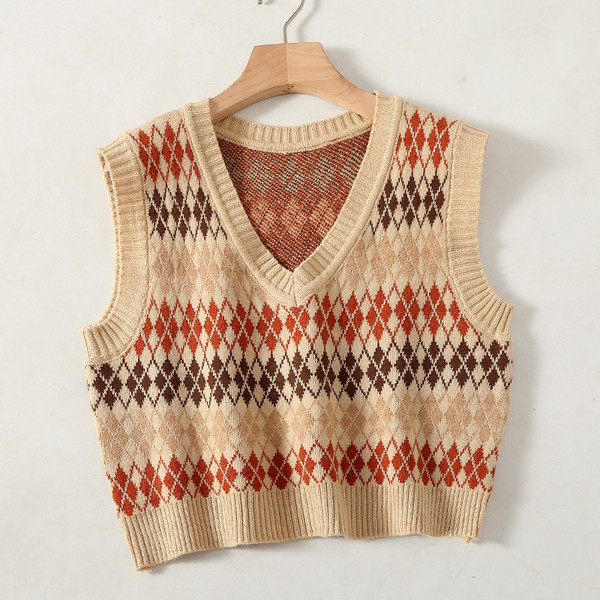 Κοντό καθημερινό γιλέκο με ντεκολτέ 