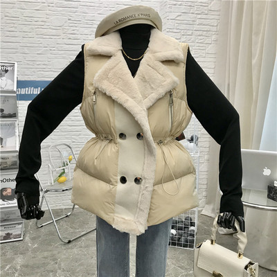 Uus mudel vöökoha lipsude ja nööpidega naistevest