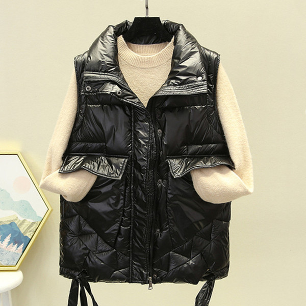 Γυναικείο γιλέκο casual με τσέπες και κουμπιά σε τρία χρώματα