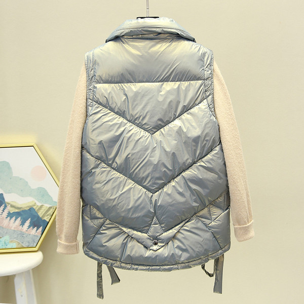 Γυναικείο γιλέκο casual με τσέπες και κουμπιά σε τρία χρώματα