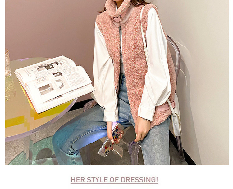 Μοντέρνο γυναικείο γιλέκο με γιακά και  φερμουάρ