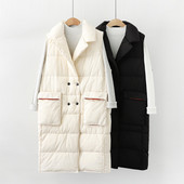 Keskmise pikkusega nööpidega sügis-talvine vest