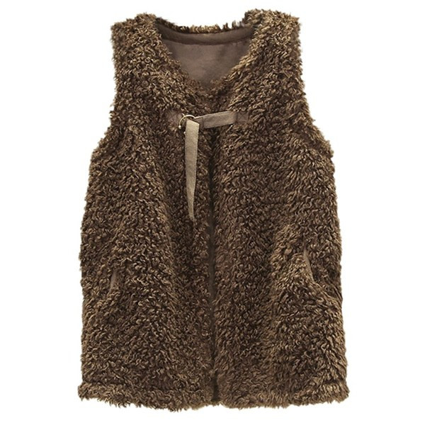 Šiuolaikinė moteriška pūkinė liemenė su kišenėmis