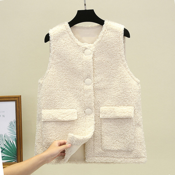 Moteriška kasdieninė pūkinė liemenė su sagomis ir kišenėmis