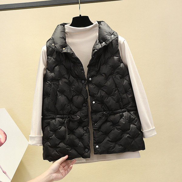 Naiste vabaaja vest vöökoha lipsude ja nööpidega