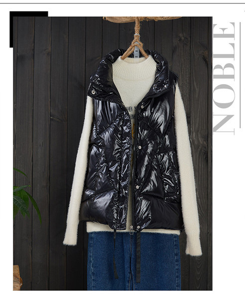 Γυναικείο χειμερινό γιλέκο φαρδιά μοντέλο