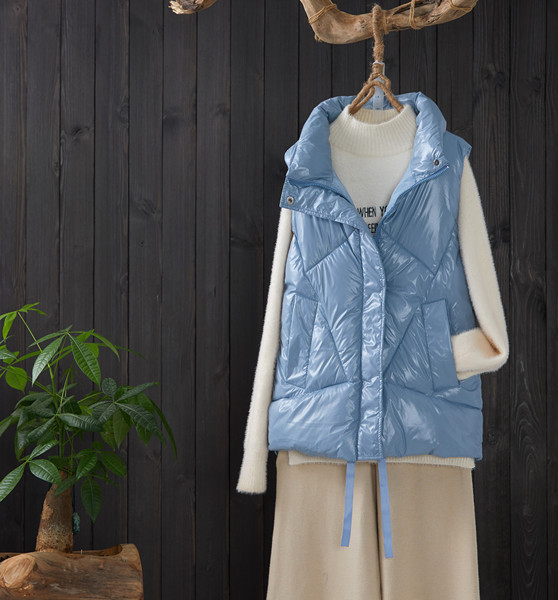 Γυναικείο χειμερινό γιλέκο φαρδιά μοντέλο