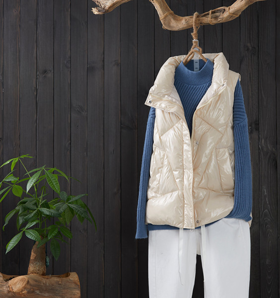 Γυναικείο χειμερινό γιλέκο φαρδιά μοντέλο