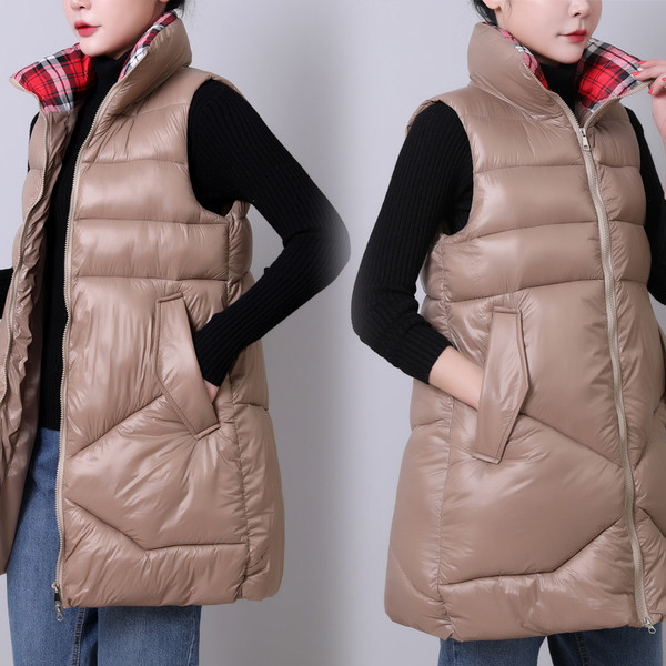 Pikk igapäevane taskutega vest