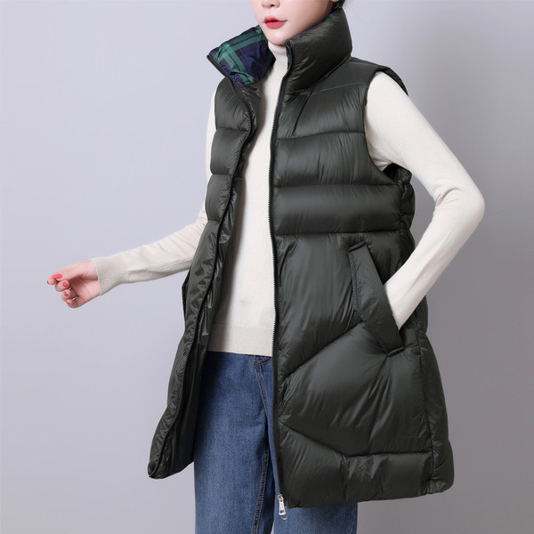 Pikk igapäevane taskutega vest