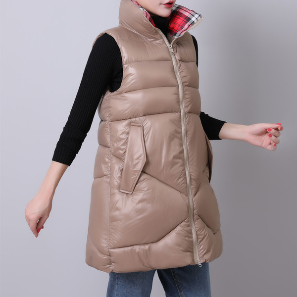 Pikk igapäevane taskutega vest