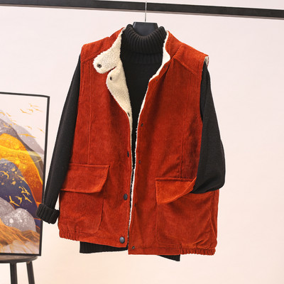 Naiste vabaaja vest velvetist nööpidega