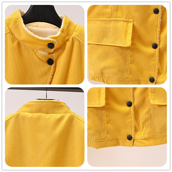 Naiste vabaaja vest velvetist nööpidega