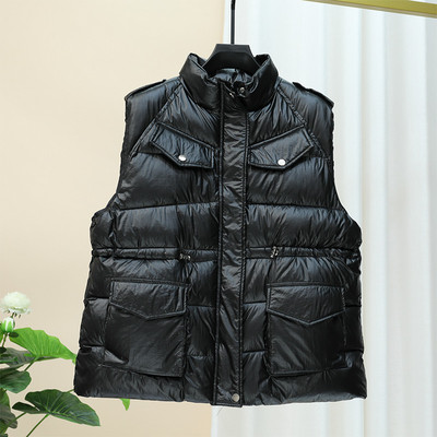 Moteriška laisvalaikio liemenė su elastiniu juosmeniu ir kišenėmis