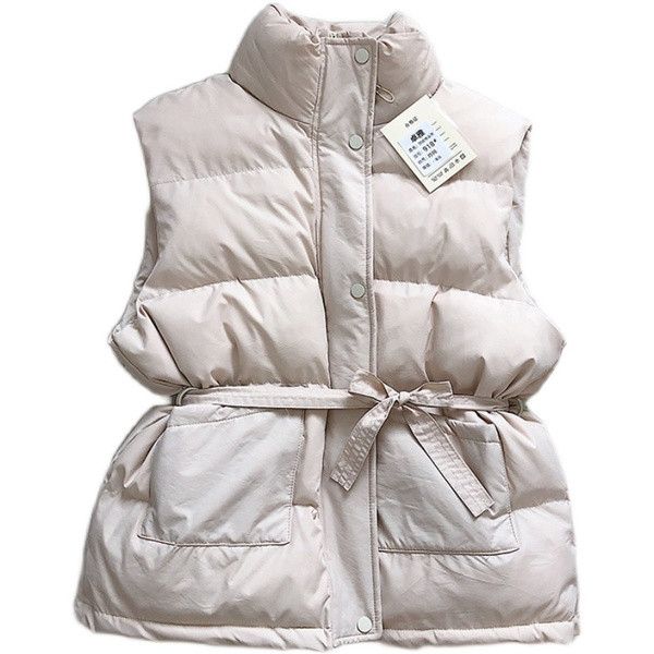 Naiste vabaaja vest vöö ja nööpidega