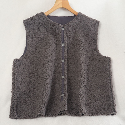 Naiste V-kaeluse ja nööpidega sulevest